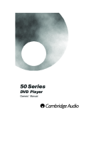 Cambridge Audio DVD-50-Series - Owners manual